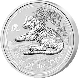澳洲2010虎年生肖銀幣1盎司