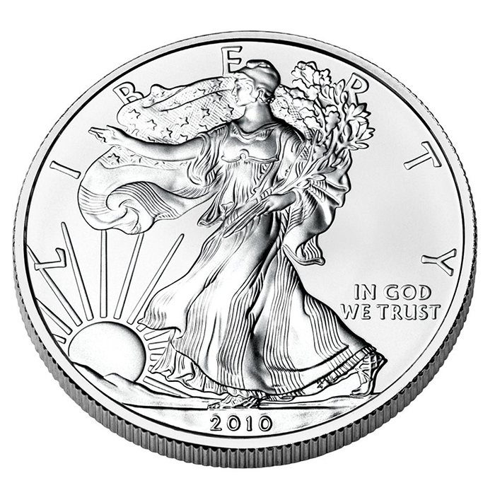 美國鷹揚銀幣1盎司 (隨機年份) (0.831兩) (非全新)