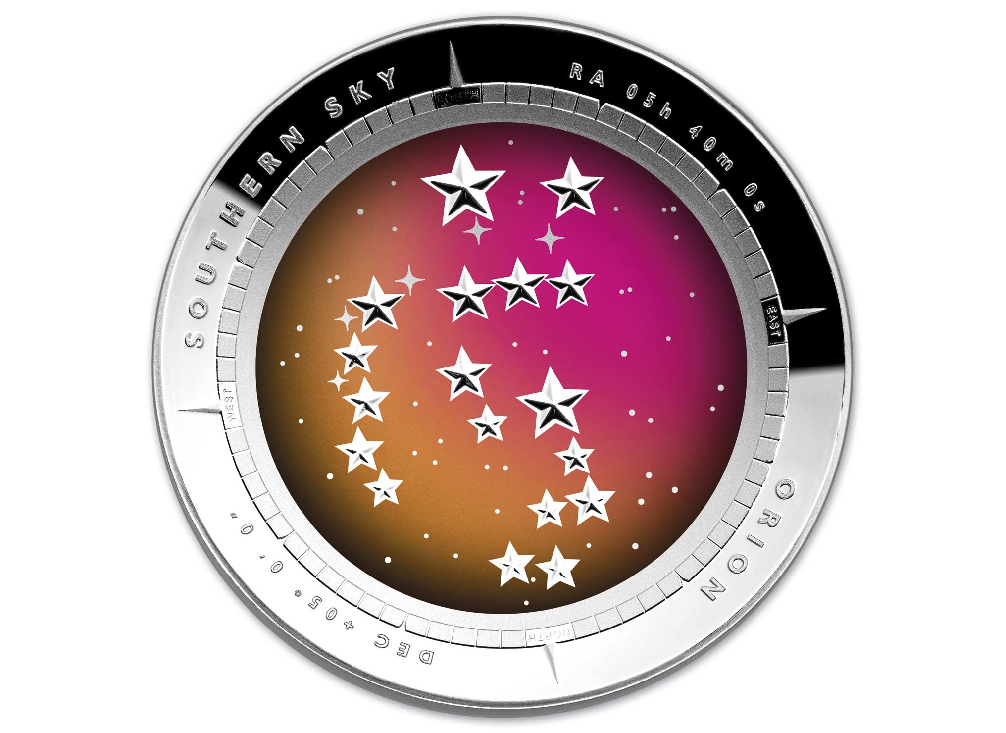 澳洲2014南方星空系列---獵戶座精鑄銀幣1盎司