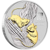 Australia-2020-Lunar-Series-III-Year-Of-The-Mouse-99.99%-BU-Silver-Gilded-Coin-1oz