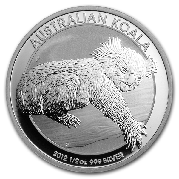 澳洲2012樹熊銀幣1/2盎司