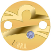 Niue-2017-Libra-Zodiac-Signs-90.0%-Gold-Coin-Pendant-Bracelet(with-Swarovski-elements)-1-gram