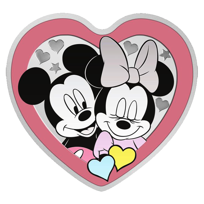 紐埃2023迪士尼浪漫的愛99.9%精鑄銀幣1盎司
