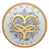 加拿大2023慶祝愛情99.99%精鑄銀幣1盎司