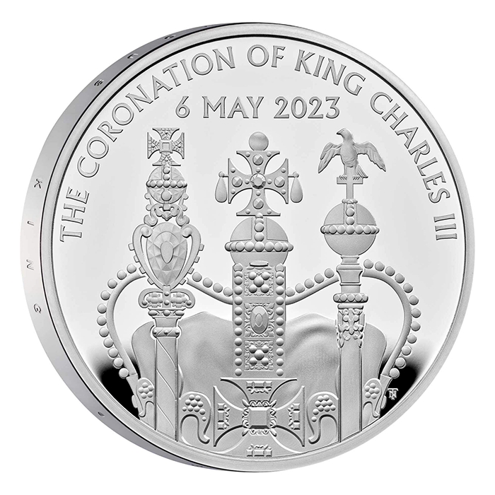 英國2023國王查理三世加冕典禮92.5%精鑄銀幣28.28克