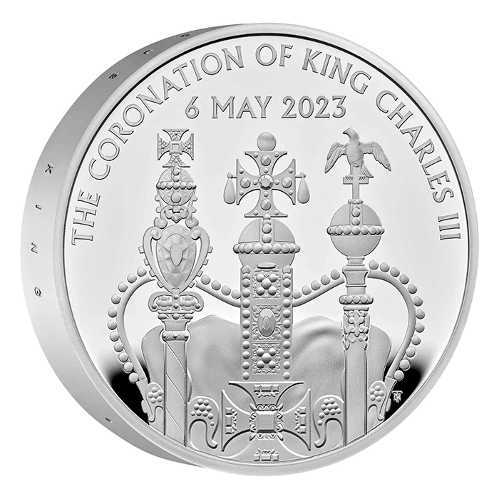 英國2023國王查理三世加冕典禮92.5%精鑄加厚版銀幣56.56克