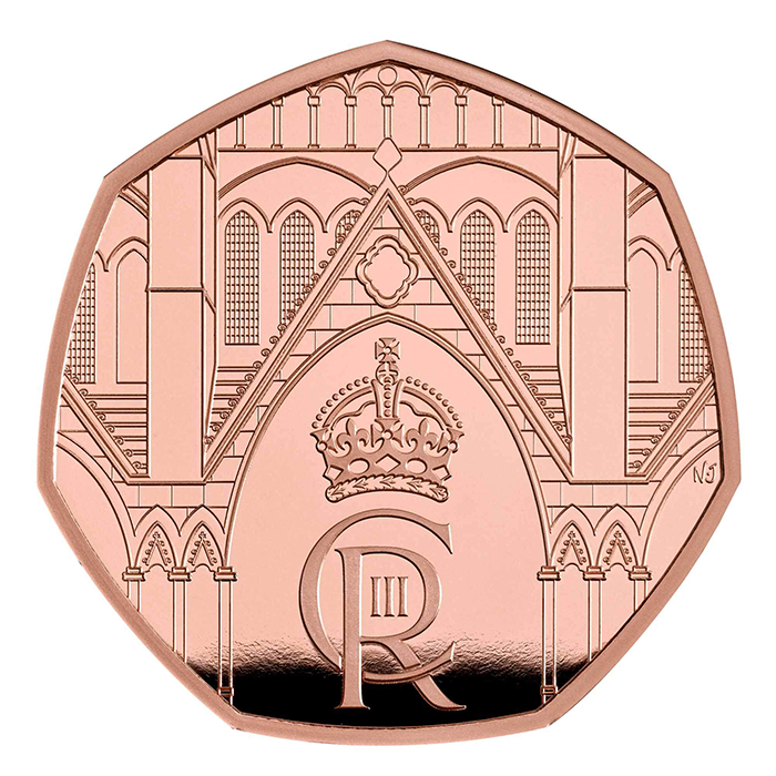 英國2023國王查理三世加冕典禮22K精鑄金幣15.5克