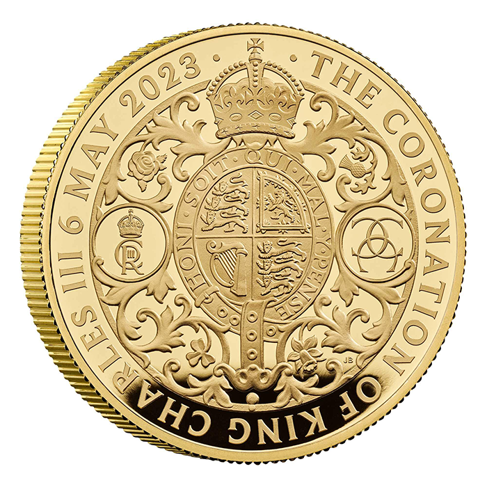 英國2023國王查理三世加冕典禮99.99%精鑄金幣2盎司