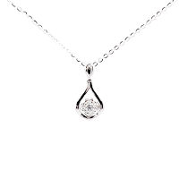 18K/750 Timeless White Gold Diamond Pendant 