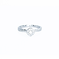 18K/750 Dazzling White Gold Diamond Ring 