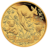 澳洲2024珀斯鑄幣廠125週年99.99% 精鑄金幣1盎司