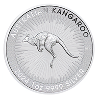 澳洲2024袋鼠99.99%普制銀幣1盎司 (0.831兩)