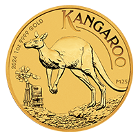 澳洲2024袋鼠99.99%普制金幣1盎司 (0.831兩)