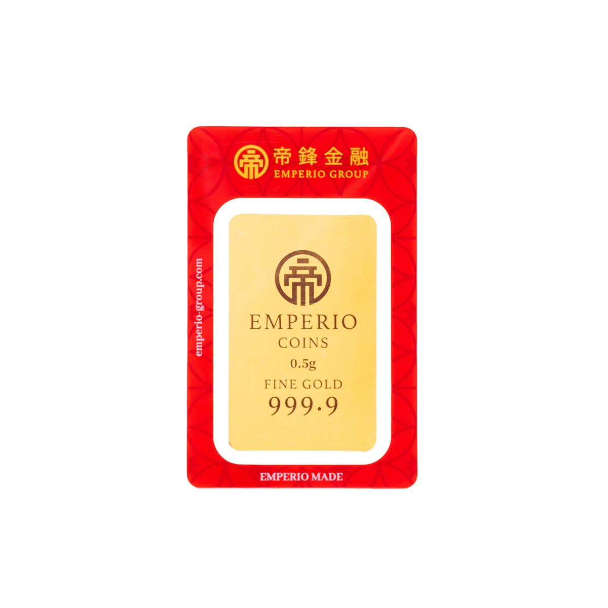 Emperio Golden Snake Lunar New Year Series - Fortune Cat's Wealth 99.99% Pure Gold Packet 0.5g