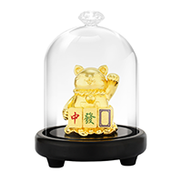 新加坡招財貓24K金箔擺設