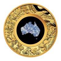 澳洲2025大南方之地99.99%藍鋰雲母精鑄金幣2盎司