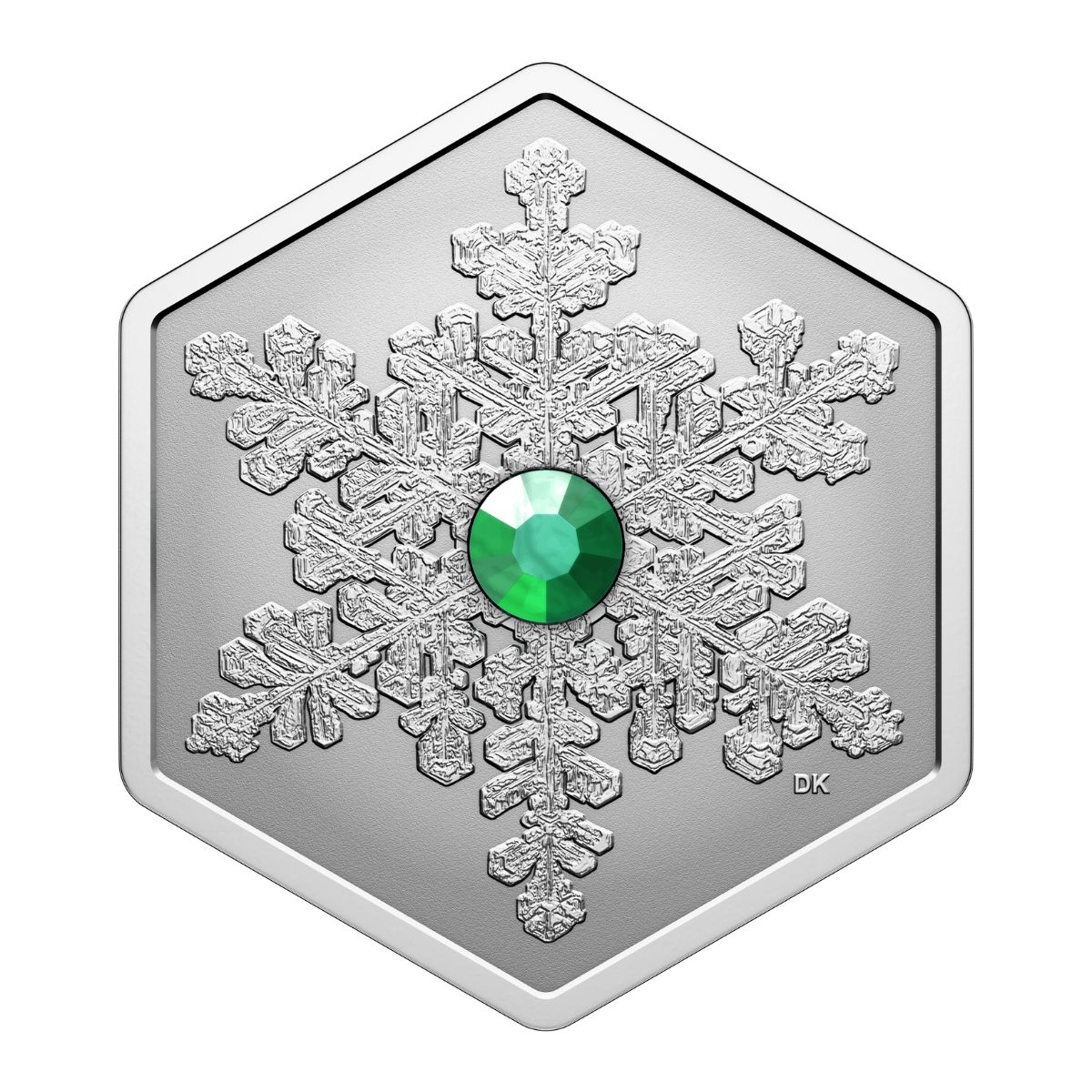 加拿大2025綠水晶雪花99.99% 精鑄銀幣1盎司