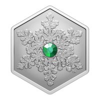 加拿大2025綠水晶雪花99.99% 精鑄銀幣1盎司