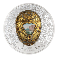 Mongolia 2026 Faberge Eggs - Peter The Great 99.99% Coloured Proof Silver Coin 2oz