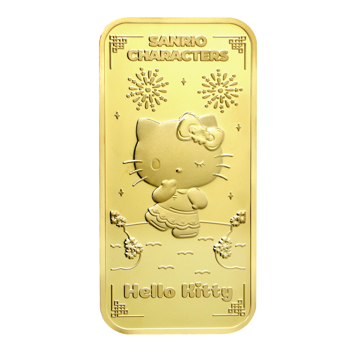 Sanrio三麗鷗角色農曆系列 - Hello Kitty 吉蒂貓 24K 鍍金金塊