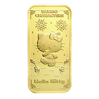 Sanrio三麗鷗角色農曆系列 - Hello Kitty 吉蒂貓 24K 鍍金金塊