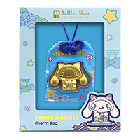 Sanrio Characters Cinnamoroll Maneki Neko Gold Foil in Charm Bag