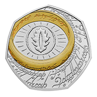 Great Britain 2026 The Lord of the Rings - The One Ring 92.5% Proof Coloured Silver Coin 8g