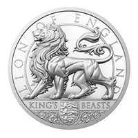 Alderney 2026 King’s Beast Series Lion of England 99.9% Ultra High Relief Proof Silver Coin 5oz