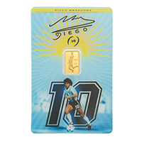 Pamp Suisse Maradona 99.99% Prooflike Gold Bar 1g
