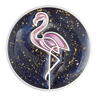 Cook Islands 2026 Line Art - Flamingo 99.99% Coloured Proof Silver Coin 1oz 
