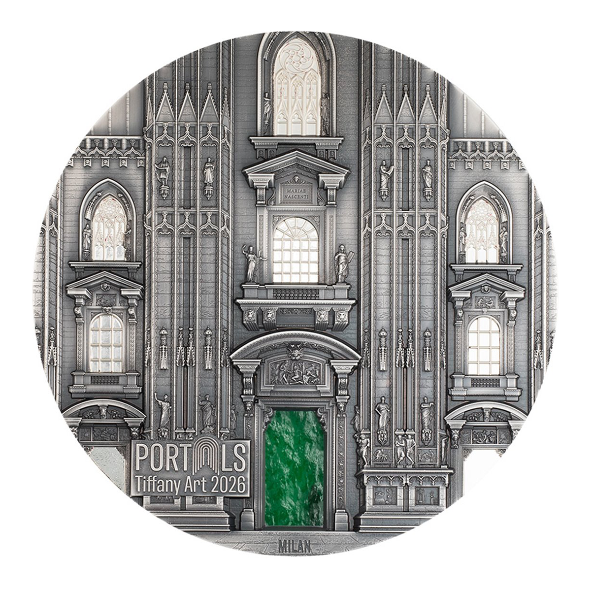 Cook Islands 2026 Tiffany Art Portals - Milan and Prague 99.99% Ultra High Relief Antiqued Silver Coin 1kg 