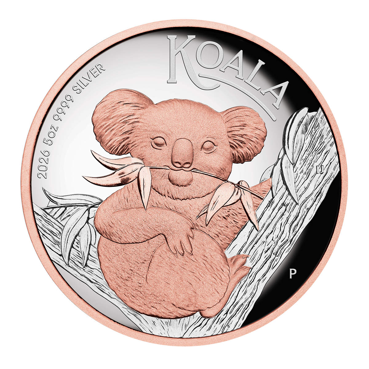 Australia 2026 Koala 99.99% High Relief Gilded Proof Silver Coin 5oz 