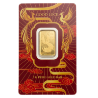 PAMP 瑞士鴻運鳳凰 99.99% 仿精鑄金條5克 (0.1336兩)