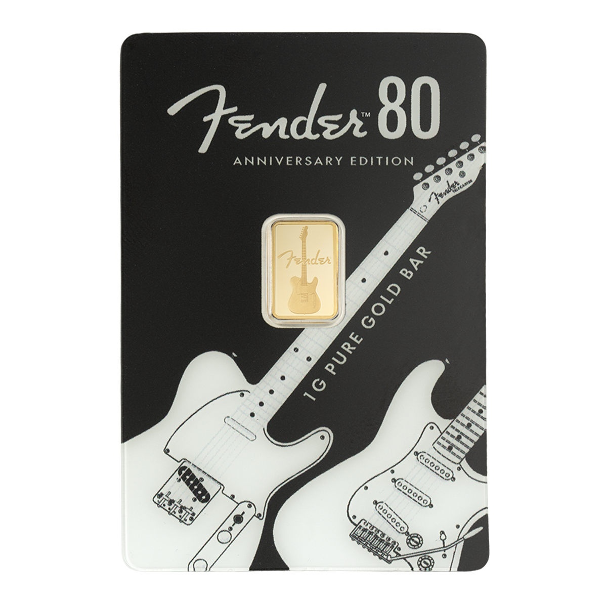 Pamp Suisse Fender 80th Anniversary 99.99% Gold Bar 1g
