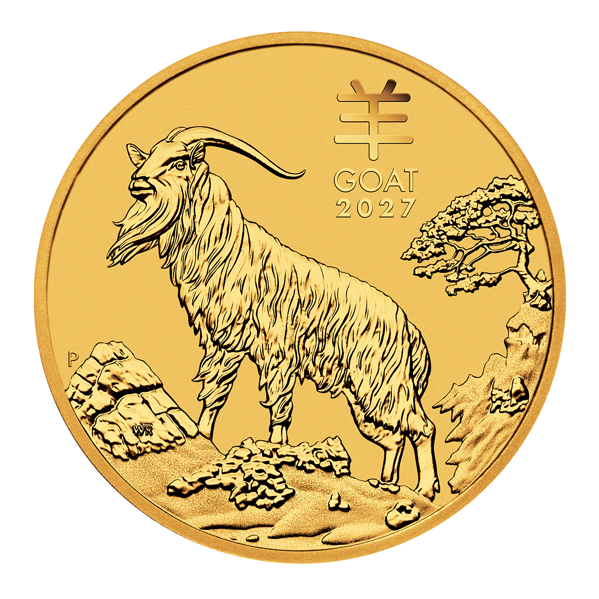Australia 2027 Lunar Series III - Year of the Goat 99.99% Bullion Gold Coin 1oz