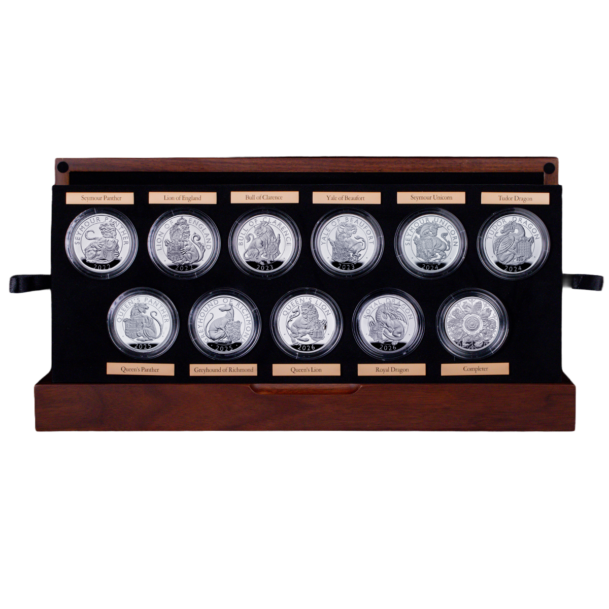 Great Britain 2022-2027 The Royal Tudor Beasts Collection  99.9% Proof Silver Coin 1oz (11 coin set)