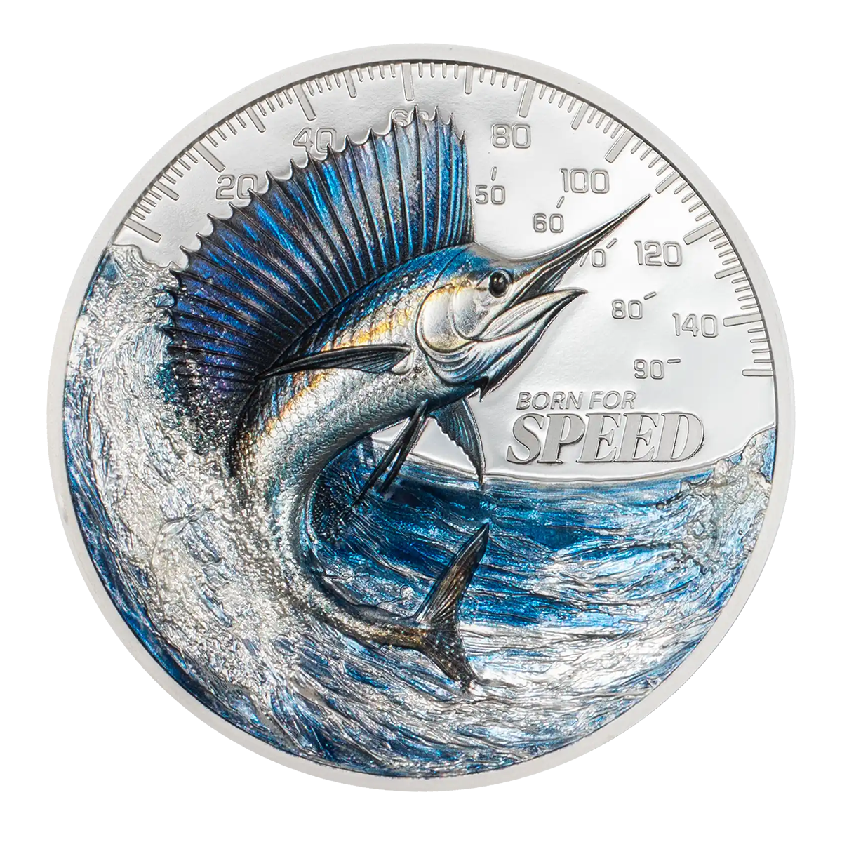 Cook Islands 2027 Born for Speed – Sailfish 99.99% Ultra High Relief Proof Silver Coin 1oz