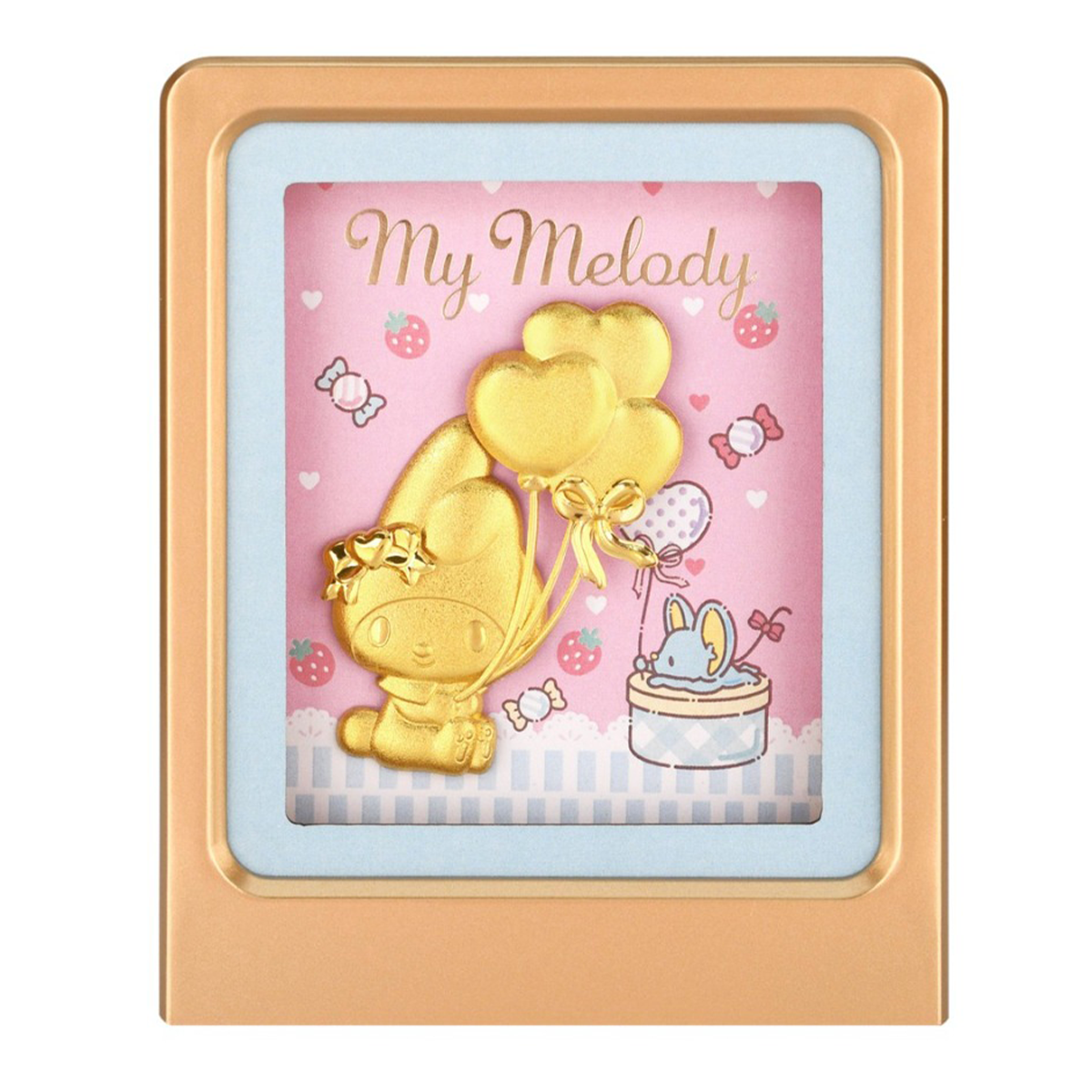 Singapore Sanrio Back to School Collection - My Melody 24K Gold Foil in Frame