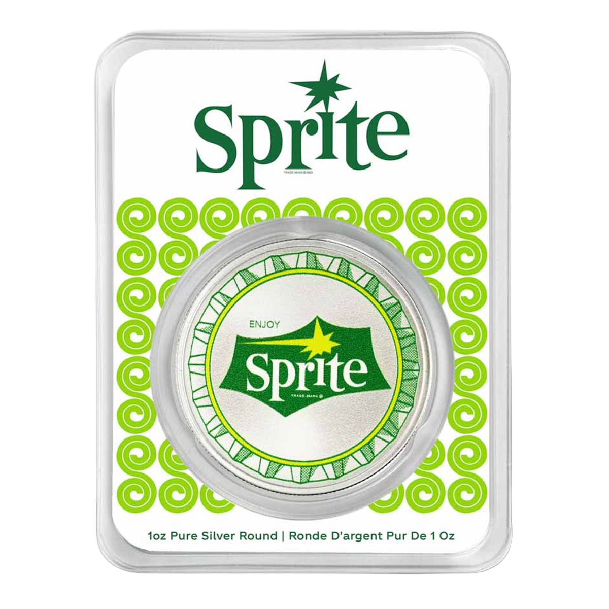 2026 Sprite 65th Anniversary 99.9% Coloured Silver Round 1oz (In Card)