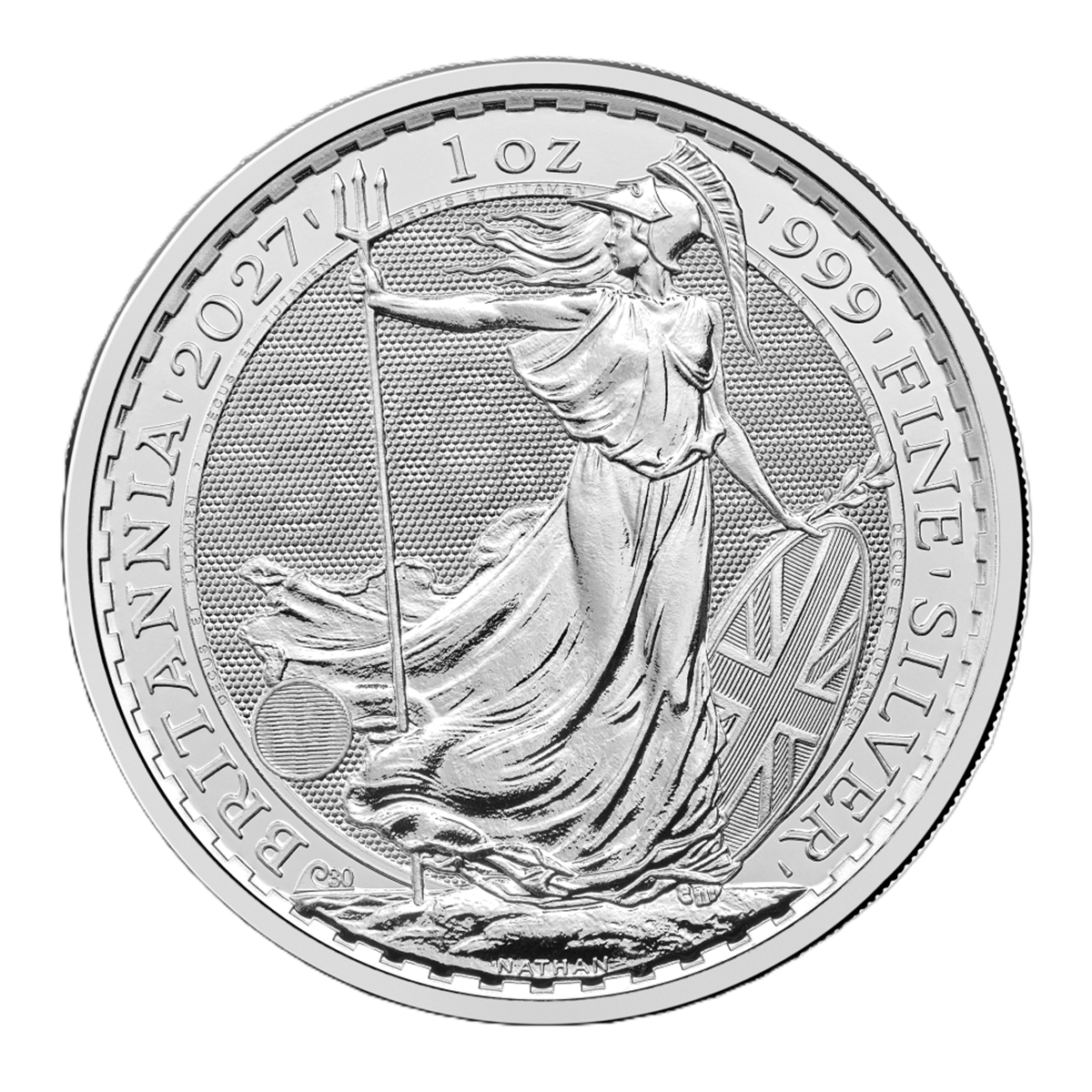 Great Britain 2027 Britannia 99.9% Bullion Silver Coin 1oz