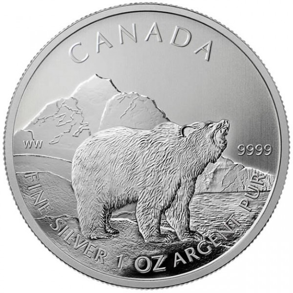 加拿大2011灰熊銀幣1盎司