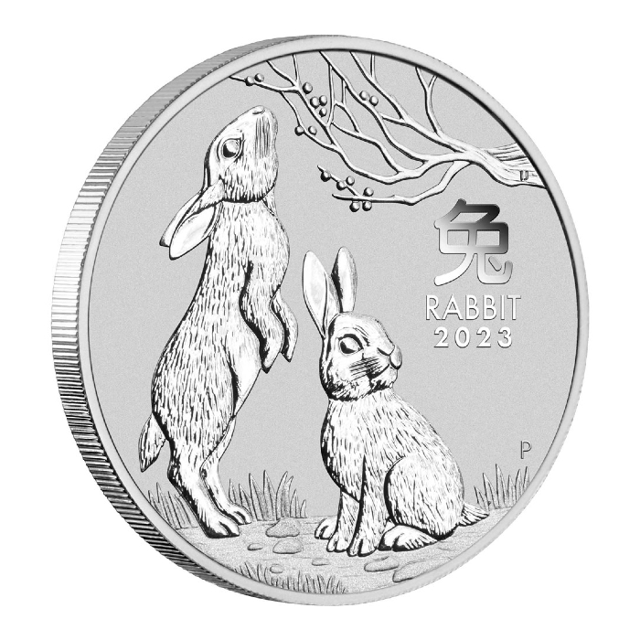 Australia 2023 Lunar Series III - Year Of The Rabbit 99.99% BU Silver Coin 1oz