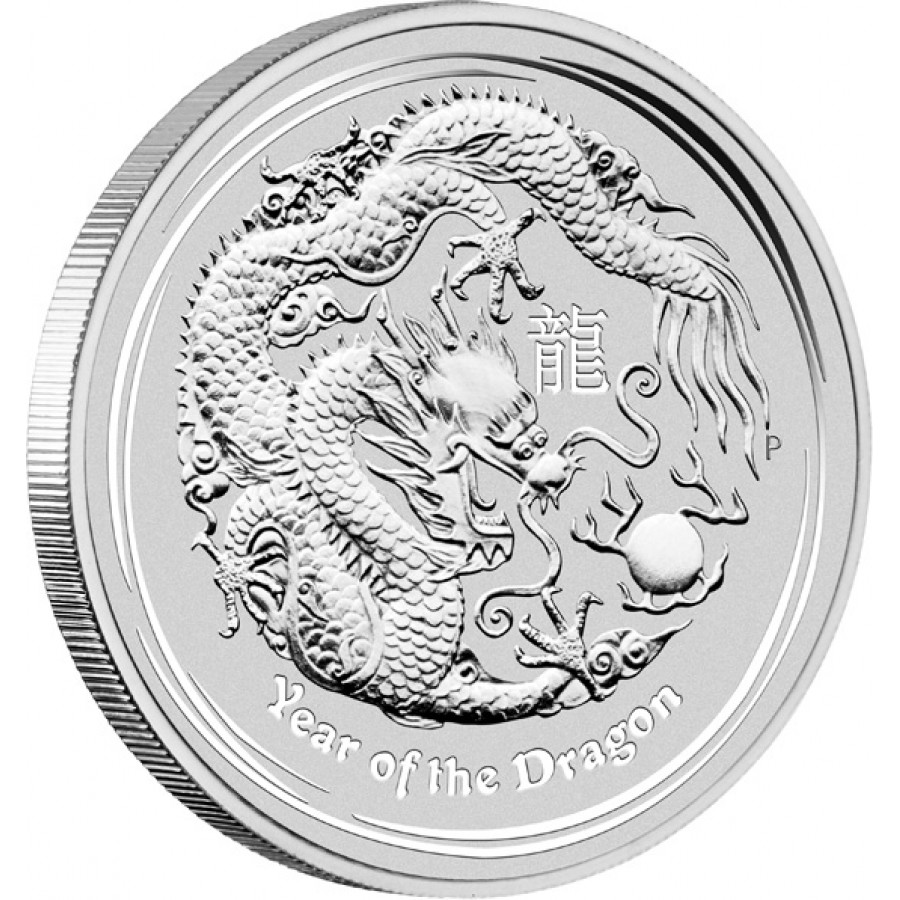 澳洲2012龍年生肖銀幣1盎司