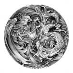 Cha-The-Eternal-Bond-2021-Chinese-Dragon-And-Chinese-Phoenix-99.9%-Antique-High-Relief-Silver-Coin--2oz-(Two-Coin-Set-)