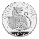 英國2025都鐸王室神獸系列 – 女皇神豹99.9%精鑄銀幣2盎司