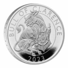 英國2023都鐸王室神獸系列 – 克拉倫斯公牛99.9%精鑄銀幣1盎司