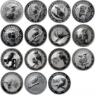 Australian-1990-2004-Kookaburra-15-Coin-Set