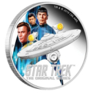 Tuvalu-2019-Star-Trek-Enterprise-&-Crew-99.99%-Silver-Proof-Coin-2oz