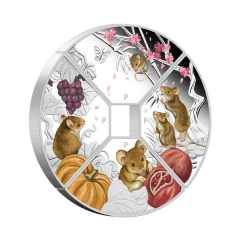Australia-2020-Perth-Rat-Zodiac-Quarter-Coin-Set-99.99%-Silver-Proof-Coin--1oz