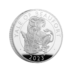 英國2023都鐸王室神獸系列 - 蒲福氏羊角獸99.9%精鑄銀幣5盎司